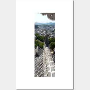 Himeji Castle Rooftops, Japan Posters and Art